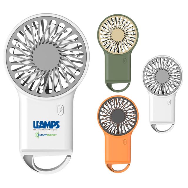 USB Rechargeable Handheld Fan w/Hook