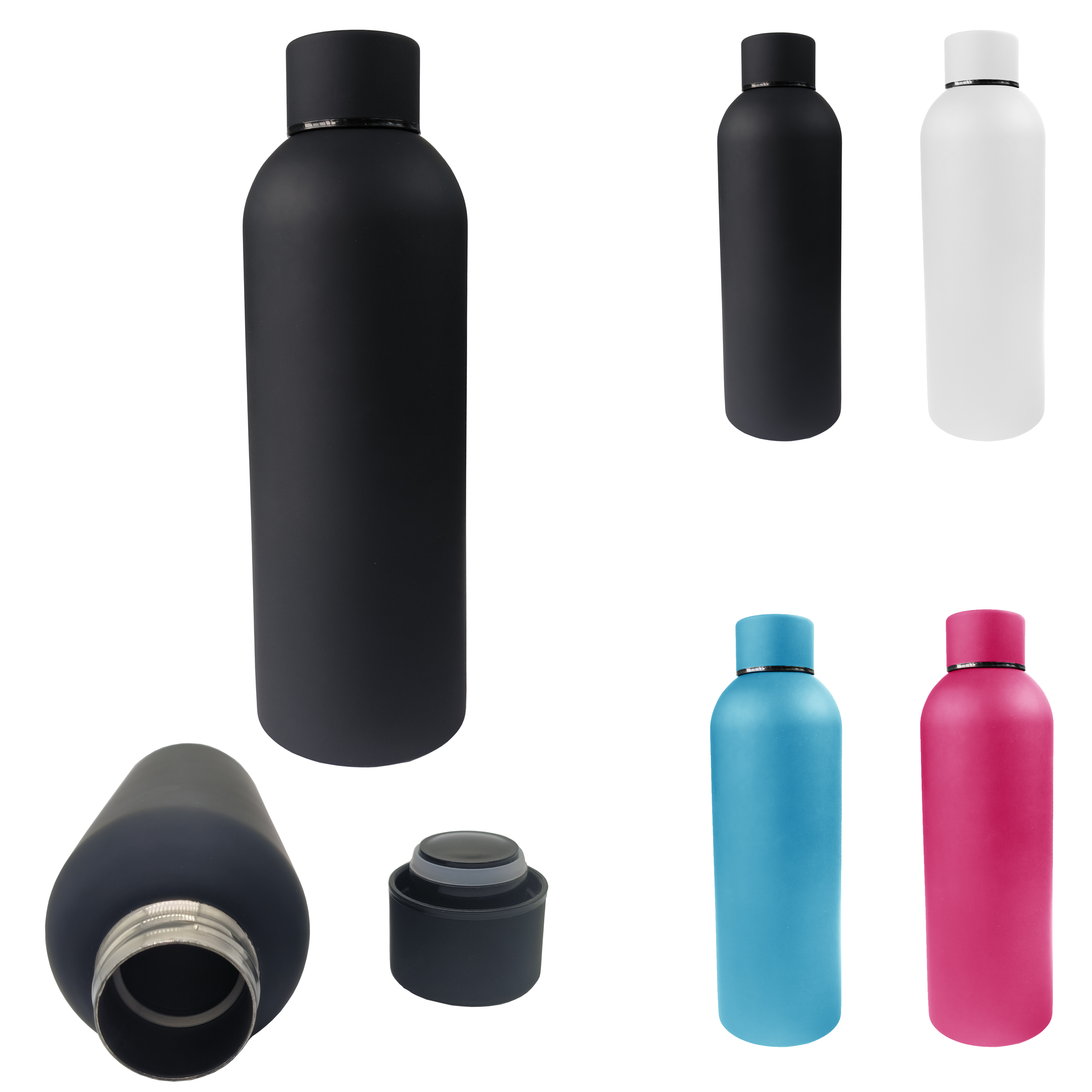 17 Oz. Rubber Lacquered Insulated Bottle