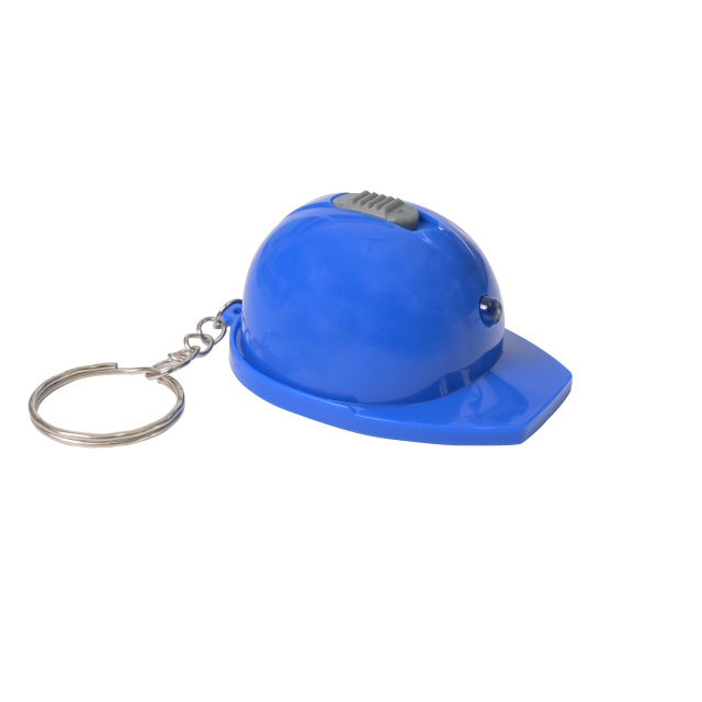 Mini LED Helmet Keychain w/Bottle Opener