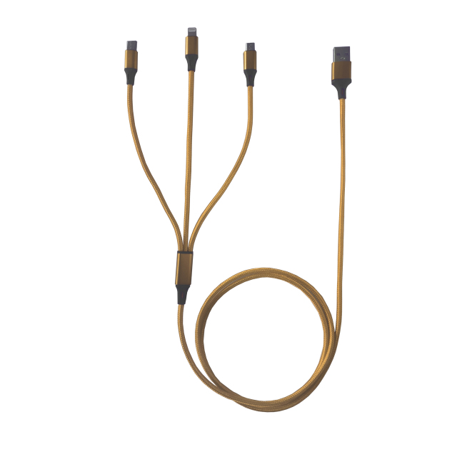 3-in-1 Braided Charging Cable