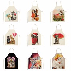 Linen Print Apron