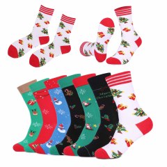 Cotton Colorwork Christmas Socks