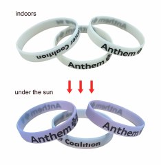 UV Color-Changing Silicone Wristbands