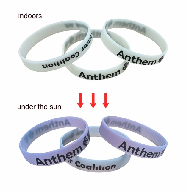 UV Color-Changing Silicone Wristbands