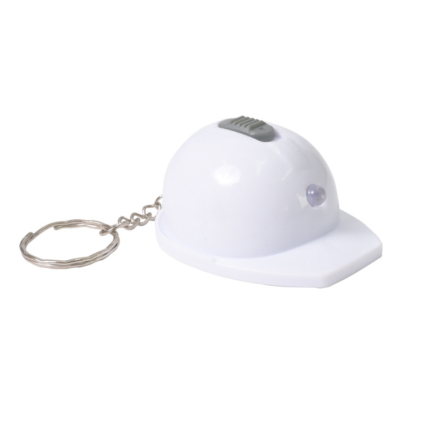 Mini LED Helmet Keychain w/Bottle Opener