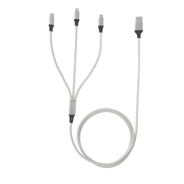 3-in-1 Braided Charging Cable