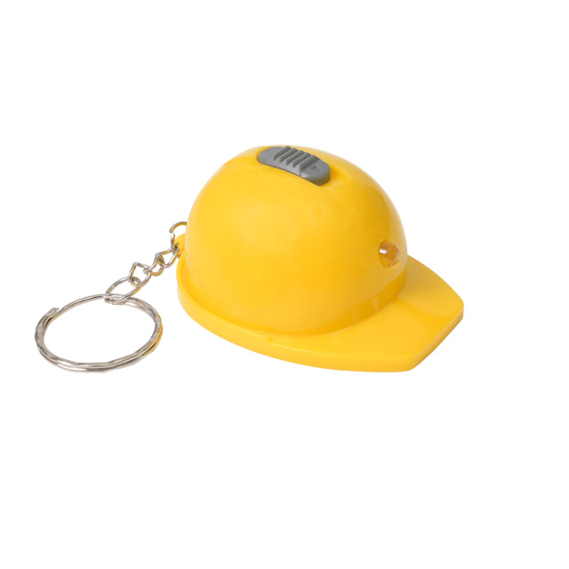 Mini LED Helmet Keychain w/Bottle Opener