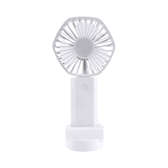 USB Rechargeable Handheld Fan w/Phone Holder