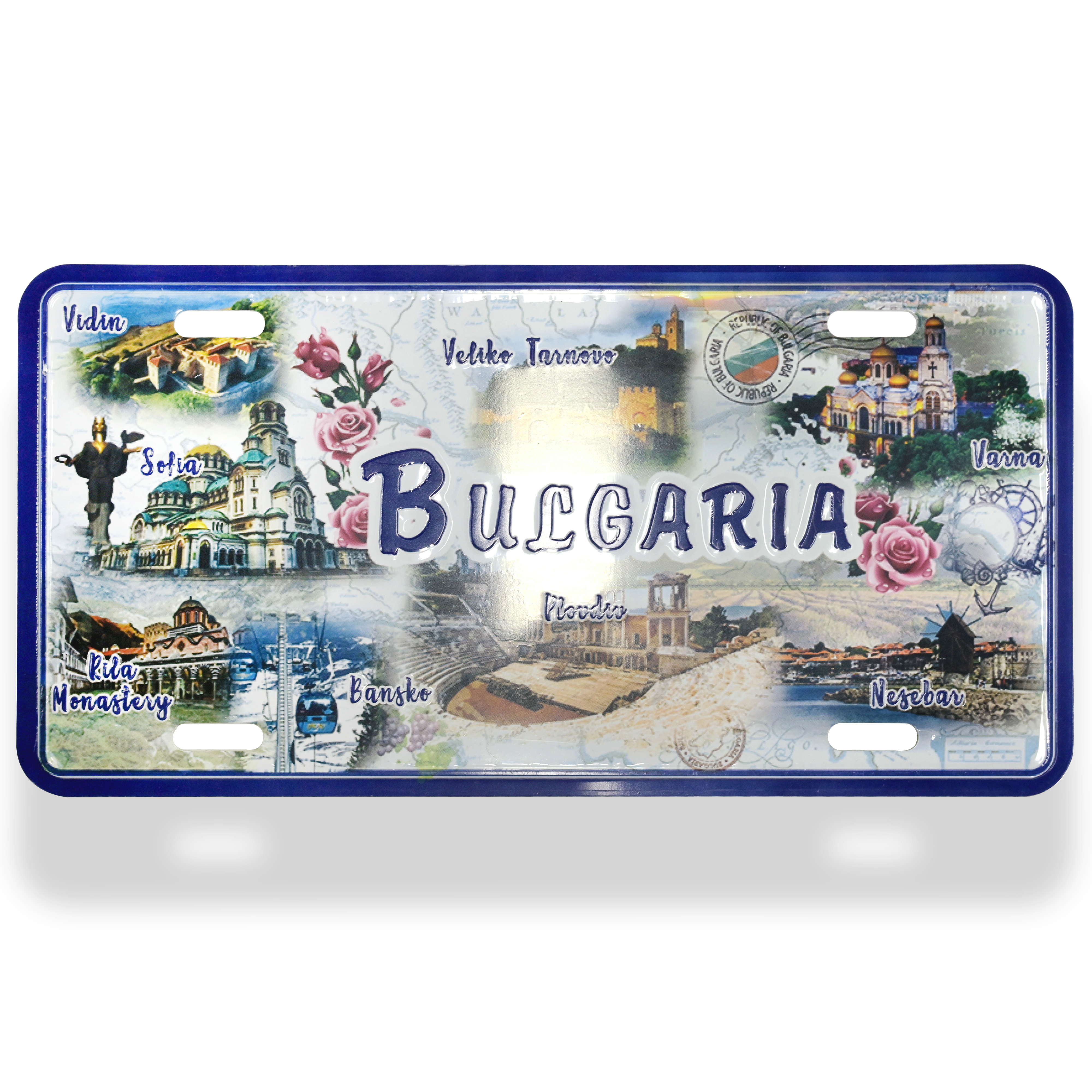 Embossed License Plates