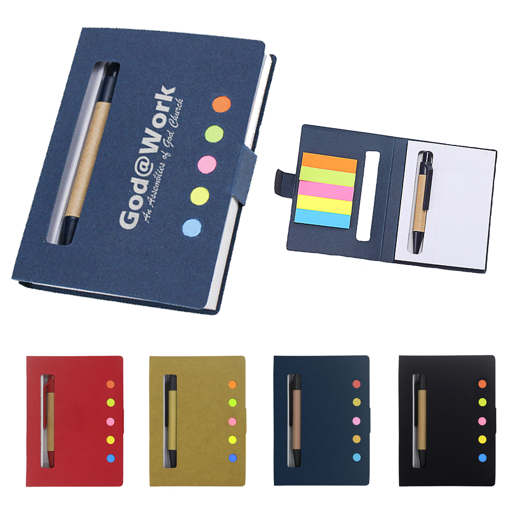 Mini Notepad w/Stickers and Pen