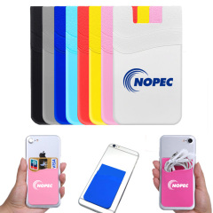 Double-Layer Silicone Phone Wallet