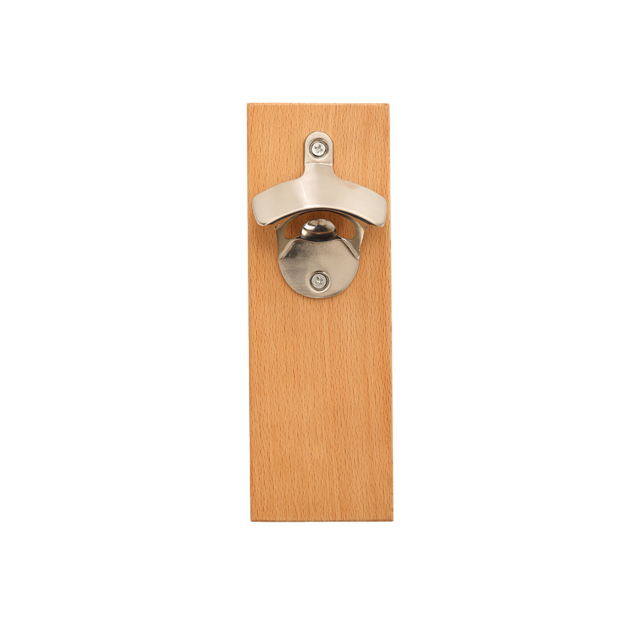 Wooden Wall Mounted Bottle Opener