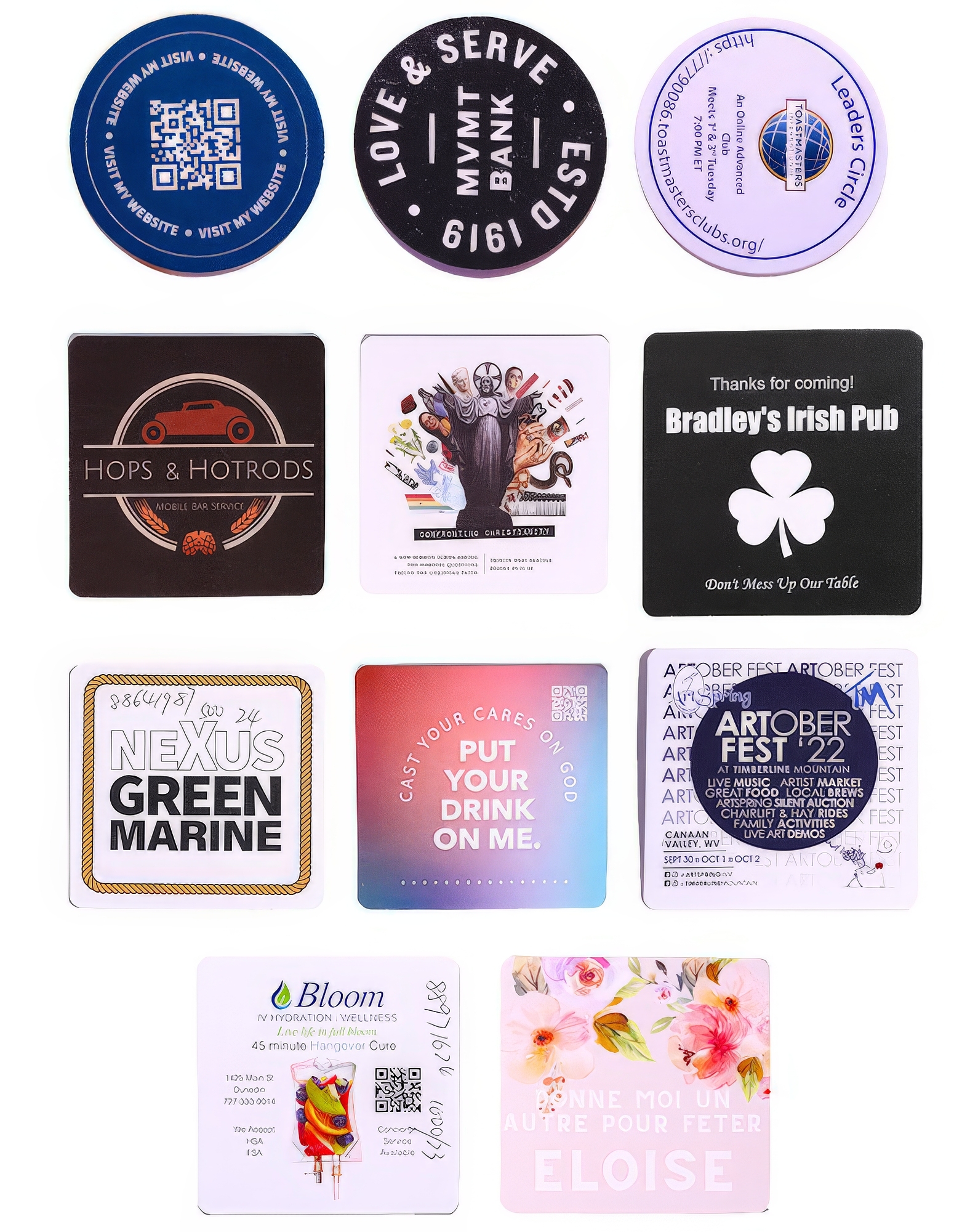 Absorbent Paper Coasters