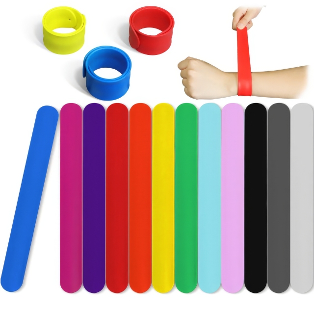 Colorful Silicone Slap Bracelets