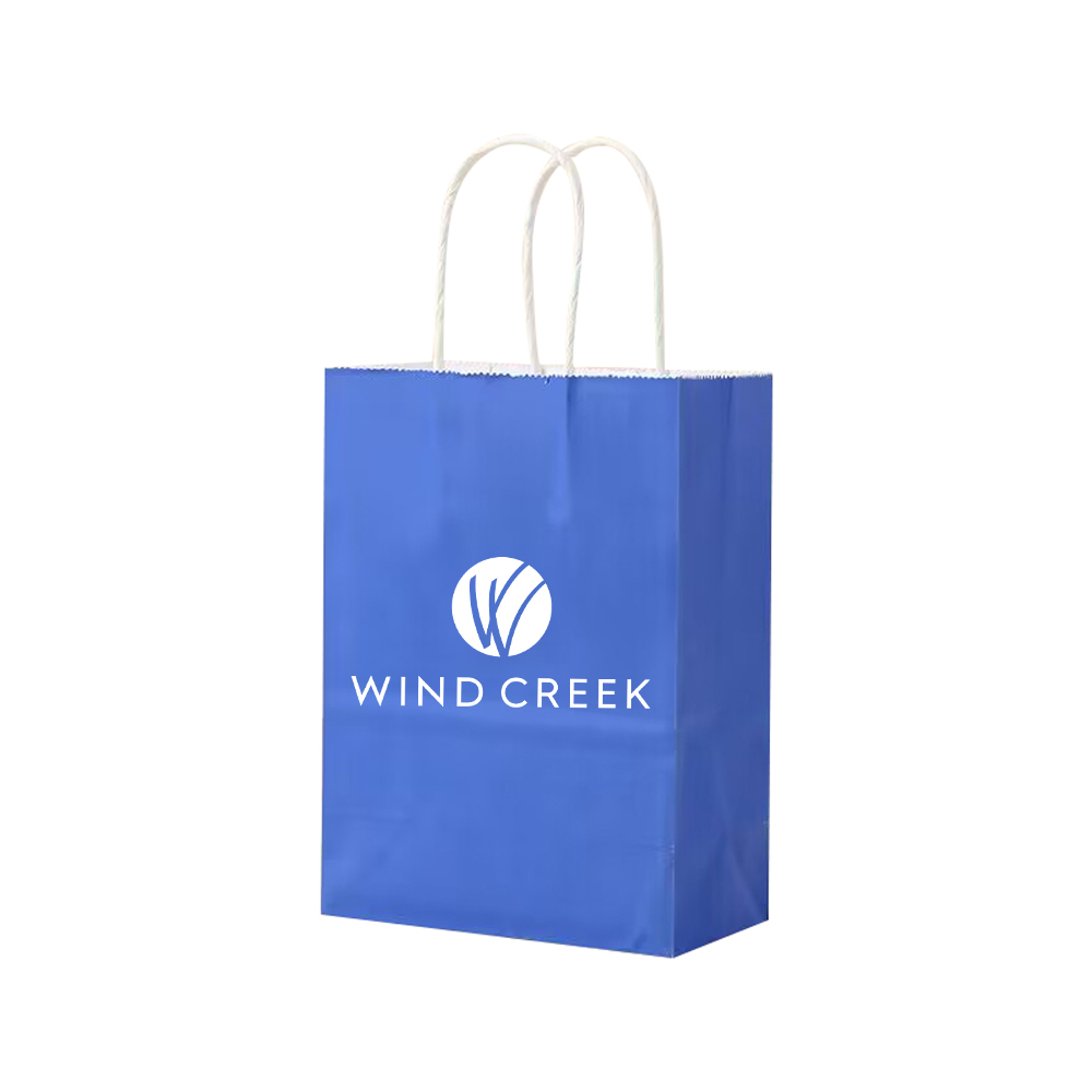 Matte Color Kraft Paper Bags w/Handles