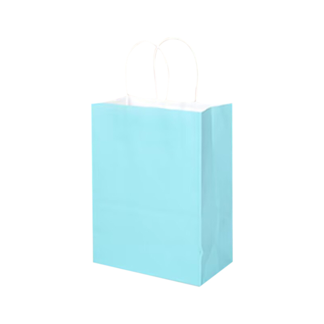 Matte Color Kraft Paper Bags w/Handles