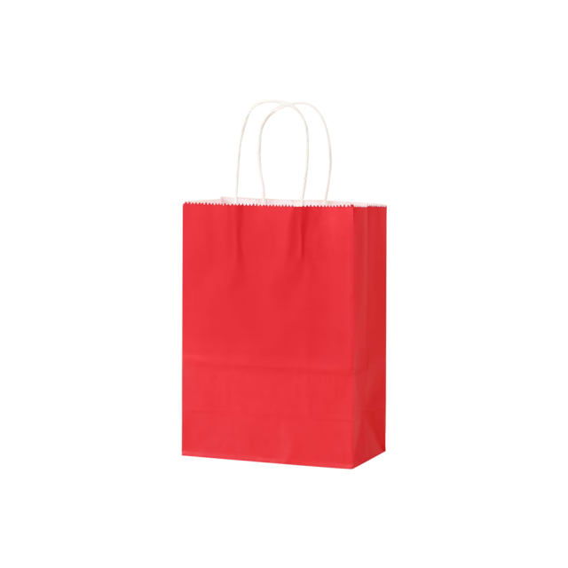 Matte Color Kraft Paper Bags w/Handles