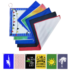 250gsm Microfiber Golf Towel with Hook