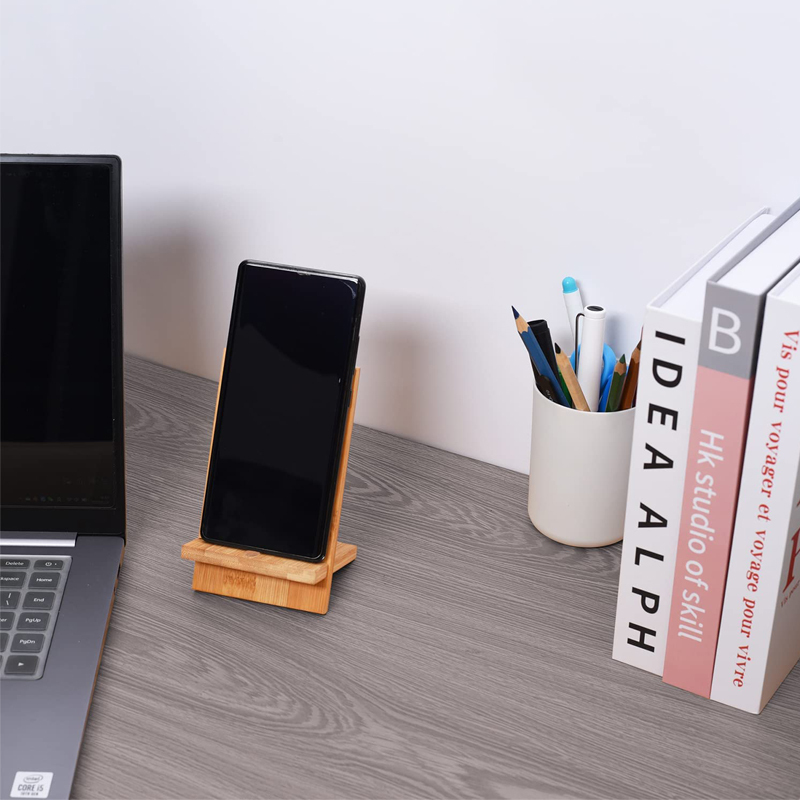 Bamboo Cell Phone Stand