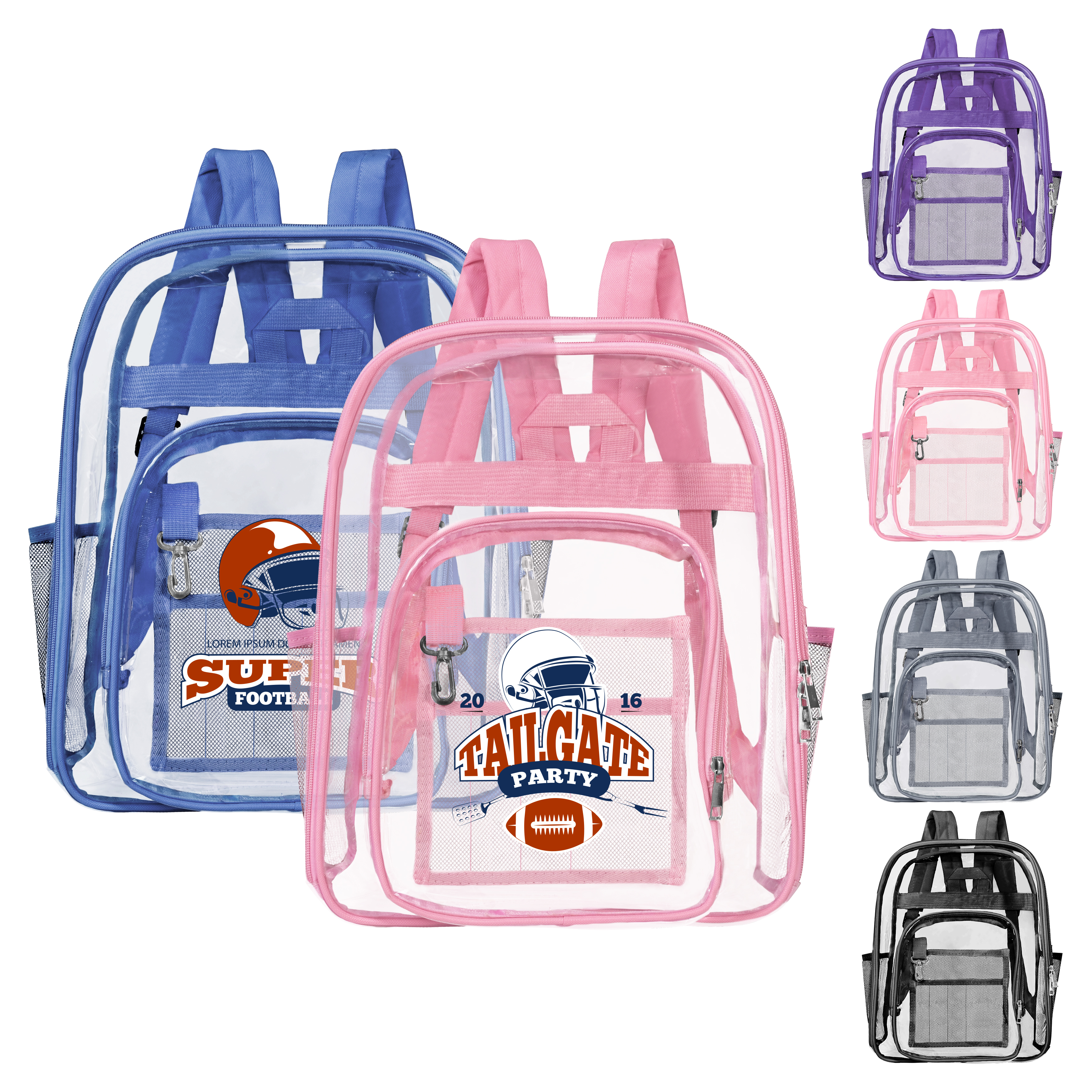 Clear PVC Security Backpack