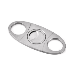 Stainless Steel Double Cut Blade Cigar Cutter