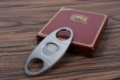 Stainless Steel Double Cut Blade Cigar Cutter