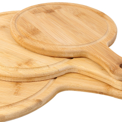 Bamboo Pizza Cutting Board w/Handle