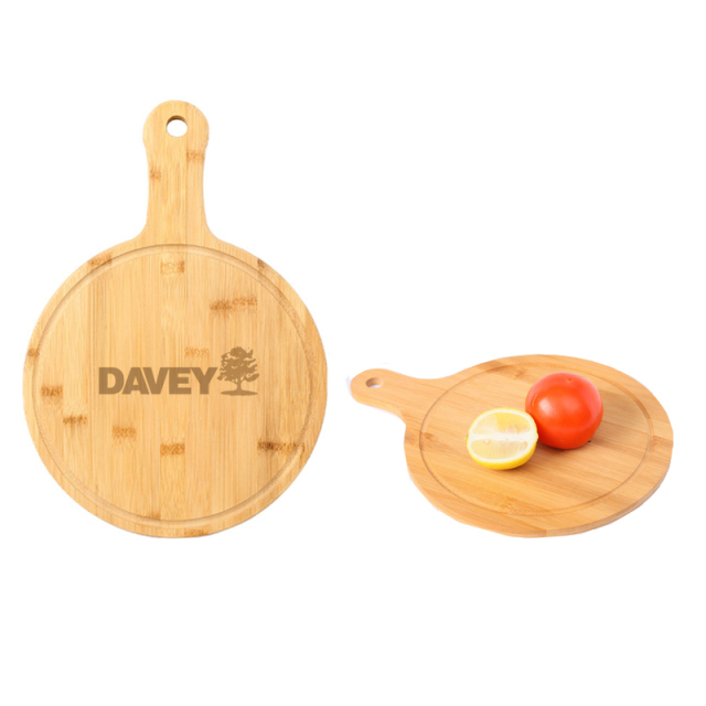 Bamboo Pizza Cutting Board w/Handle