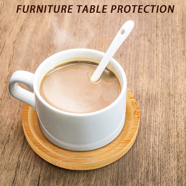 Round Bamboo Coaster