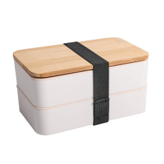 Wheat Straw Lunch Box Set w/Knife Fork Spoon