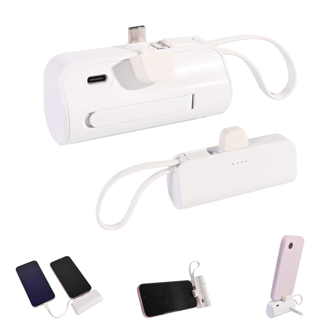 5000mAH 2 in-1 Mini Power Bank w/Stand