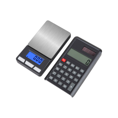 LCD Digital Kitchen Scale w/Solar Calculator