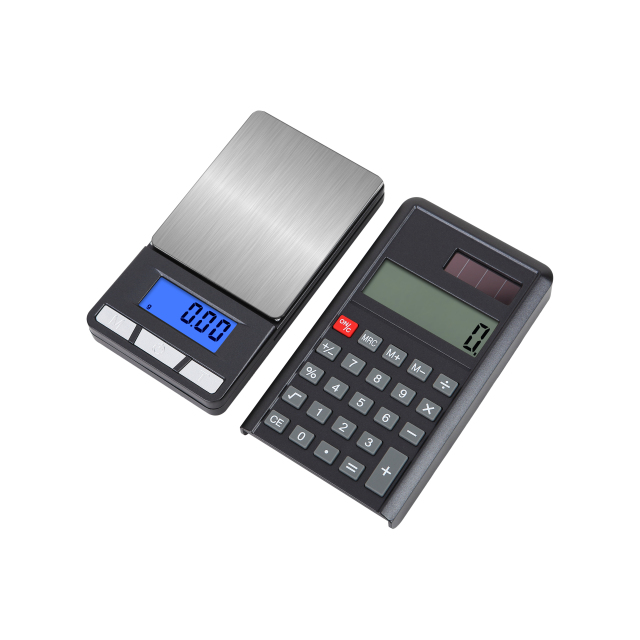 LCD Digital Kitchen Scale w/Solar Calculator