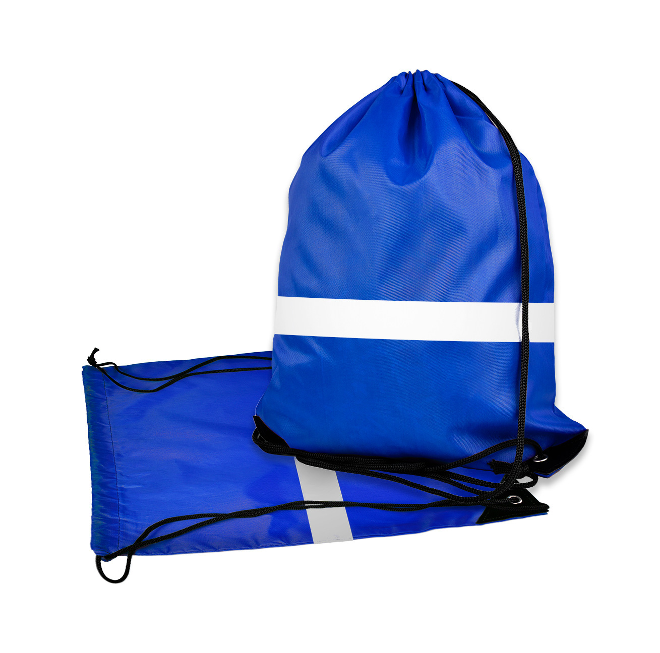 Reflective Polyester Drawstring Backpack