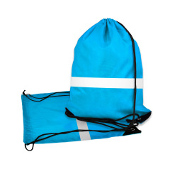 Reflective Polyester Drawstring Backpack