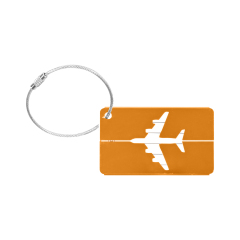 Aluminum Alloy Luggage Tag w/Steel Loop
