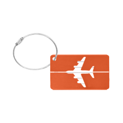 Aluminum Alloy Luggage Tag w/Steel Loop