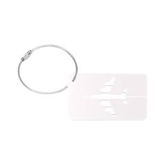 Aluminum Alloy Luggage Tag w/Steel Loop
