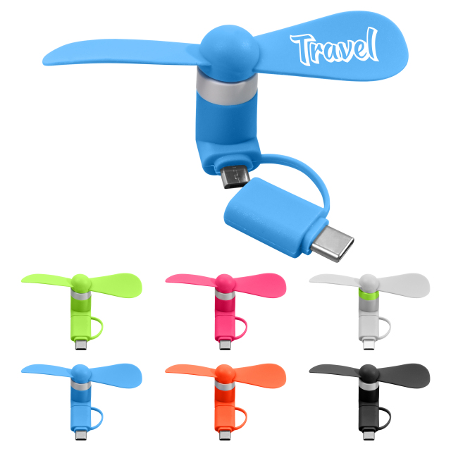Portable 2-in-1 Mini Phone Fan