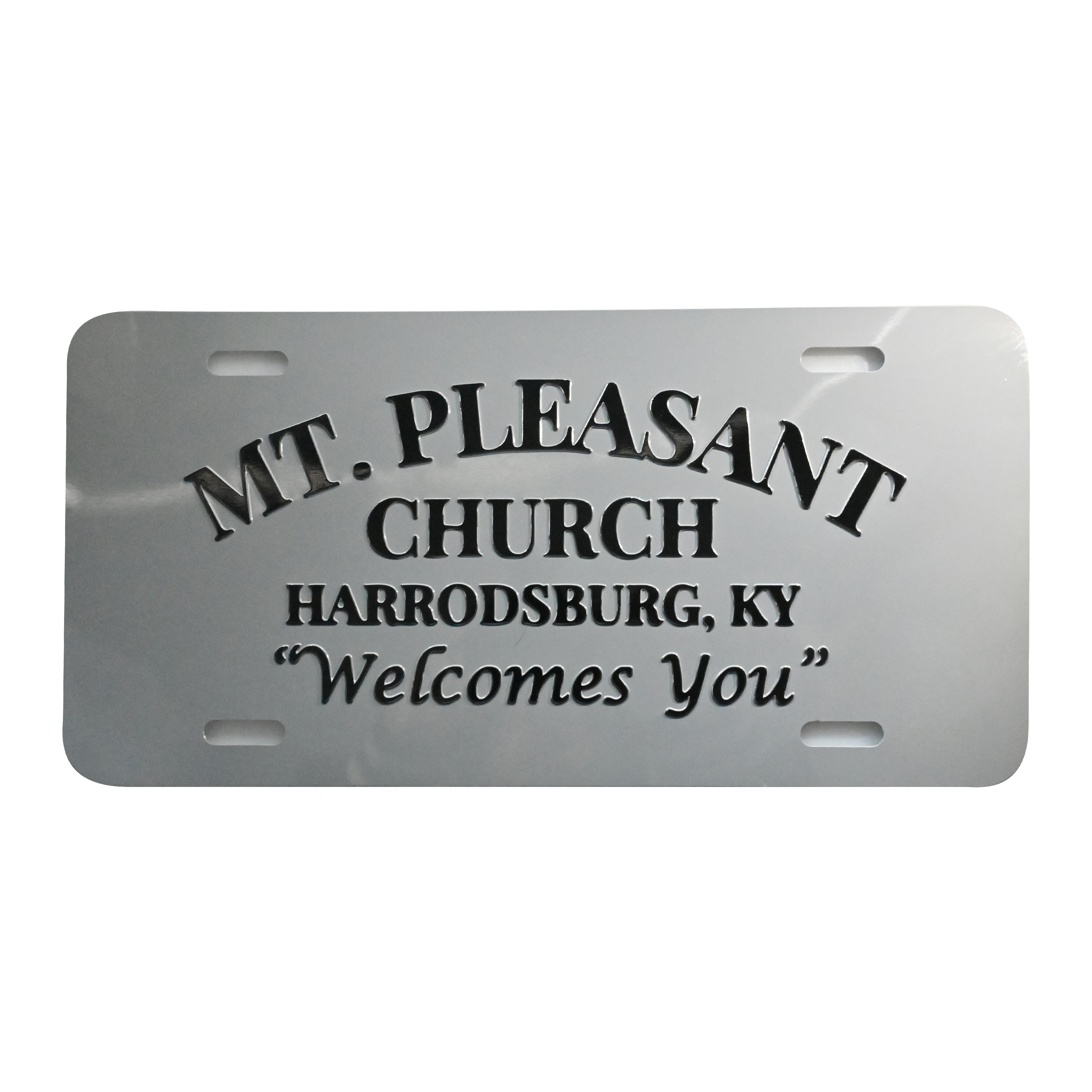 Embossed License Plates