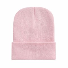 Cuffed Knit Beanie w/Woven Patch
