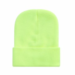 Cuffed Knit Beanie w/Woven Patch