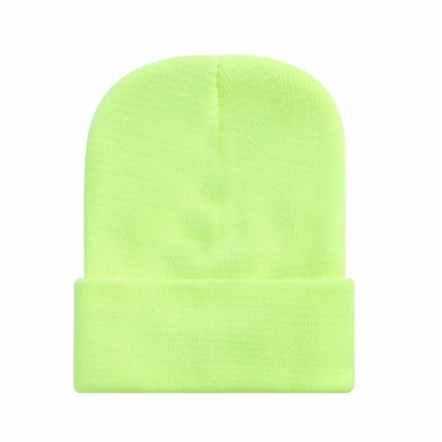Cuffed Knit Beanie w/Woven Patch