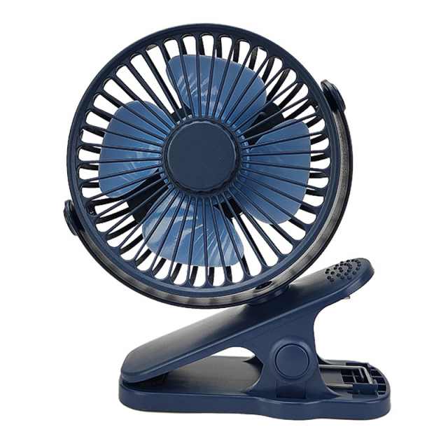 Portable USB Rechargeable Fan w/Clip