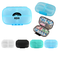 Portable 7 Compartment Pill Organizer Medicine Box