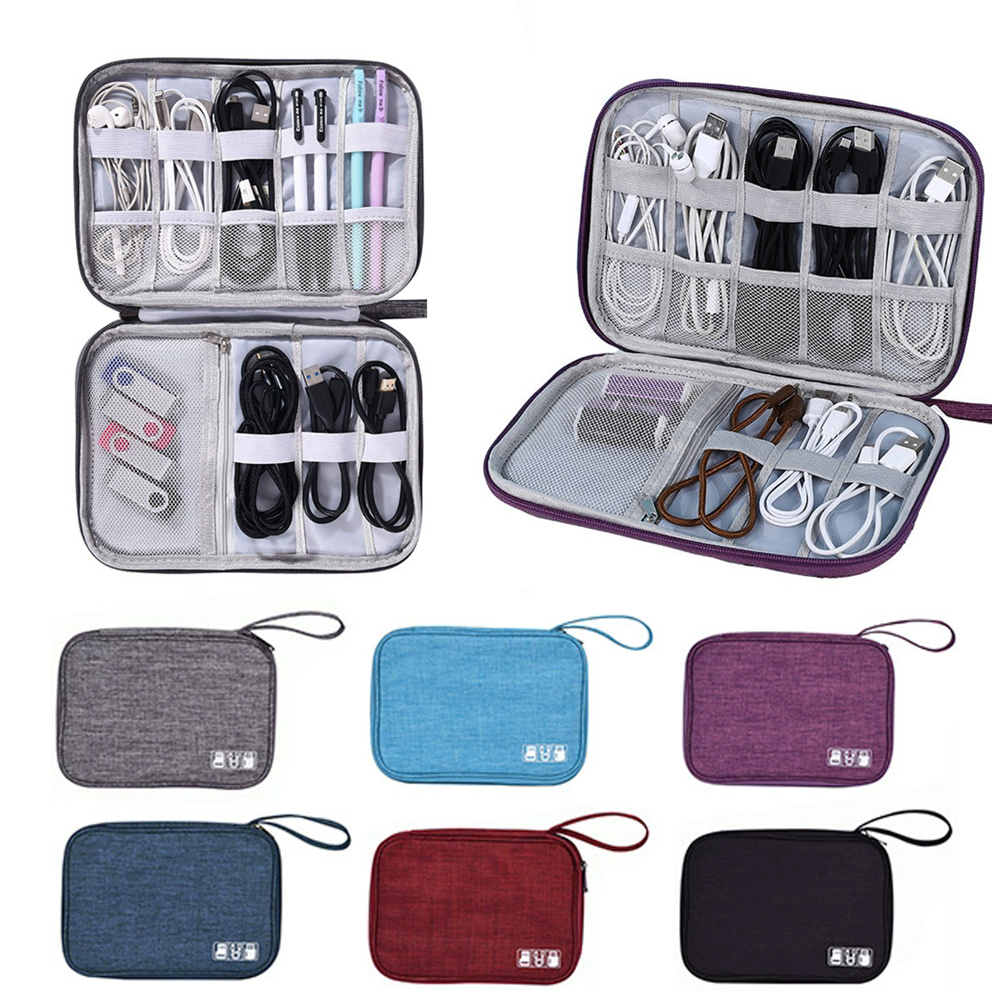 Durable Cable Organizer Bag for Travel