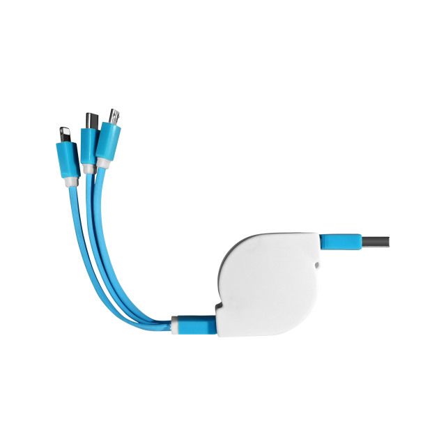Retractable 3-in-1 Charging Cable