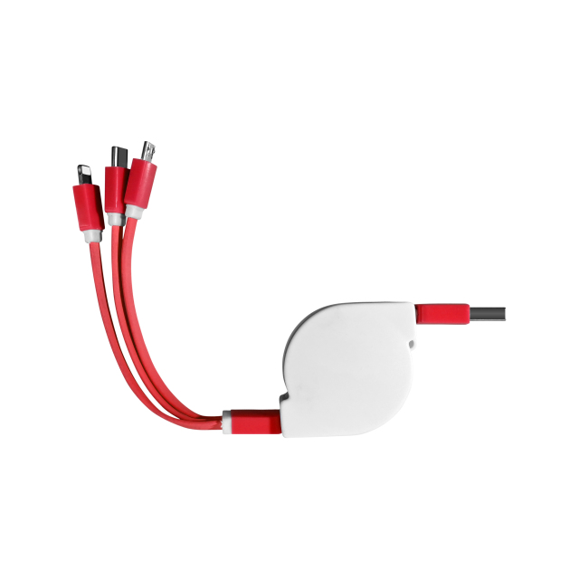 Retractable 3-in-1 Charging Cable