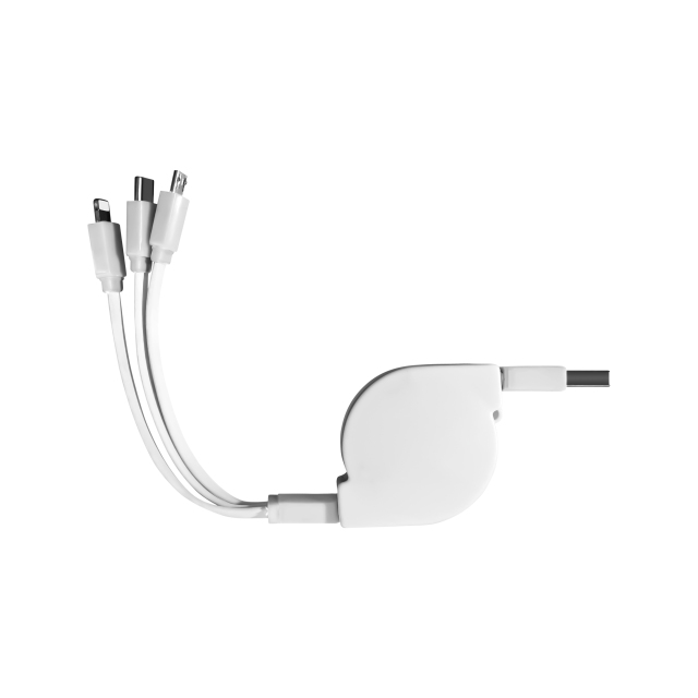 Retractable 3-in-1 Charging Cable