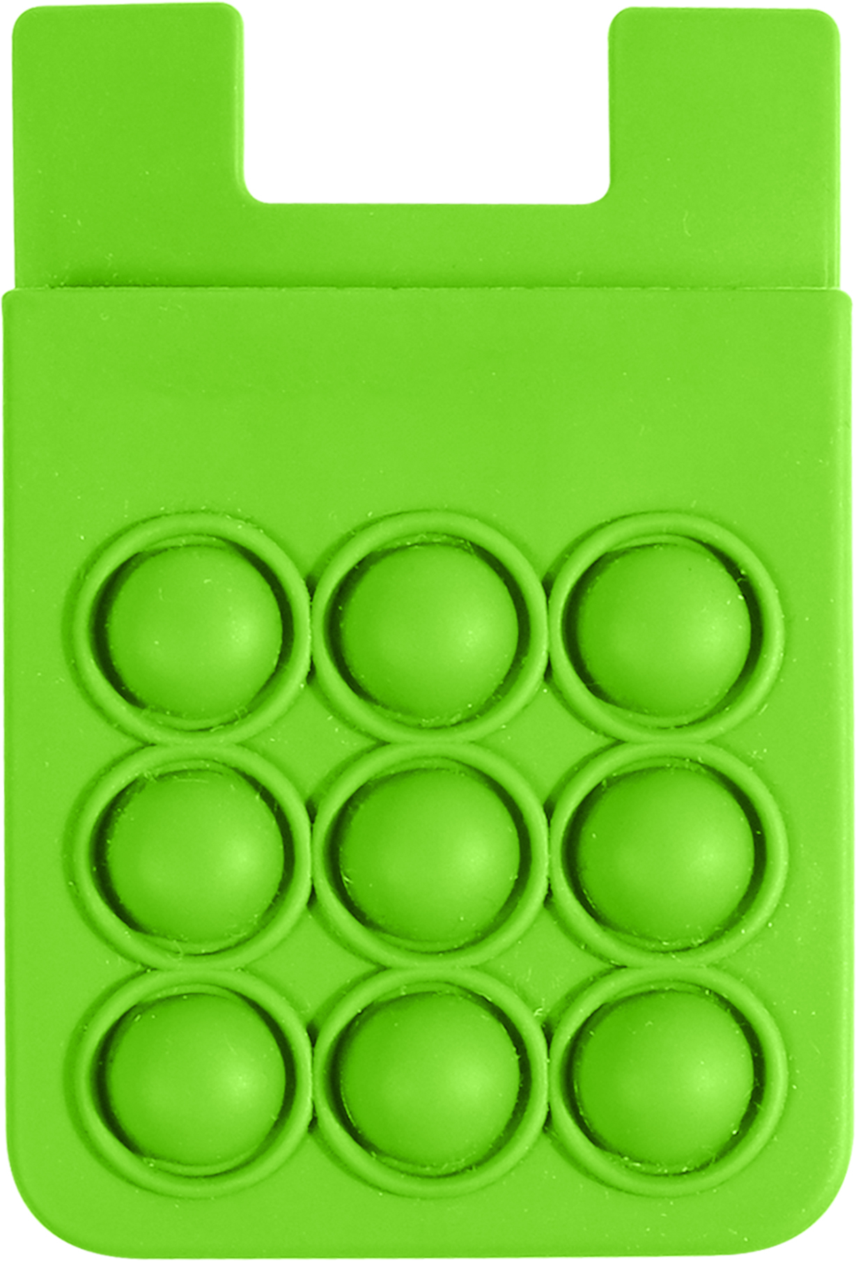 Push Pop Silicone Phone Wallet